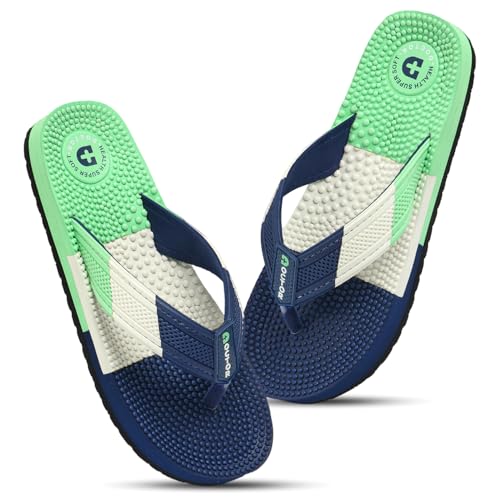 Image of DOCTOR HEALTH SUPER SOFT Men's & Boys Anti-Skid Flip Flops with Acupressure Massage Footbed | Lightweight | Soft | Doctor-Recommended Slipper for Pain Relief | All Day Wear Acupressure Doctor Slipper