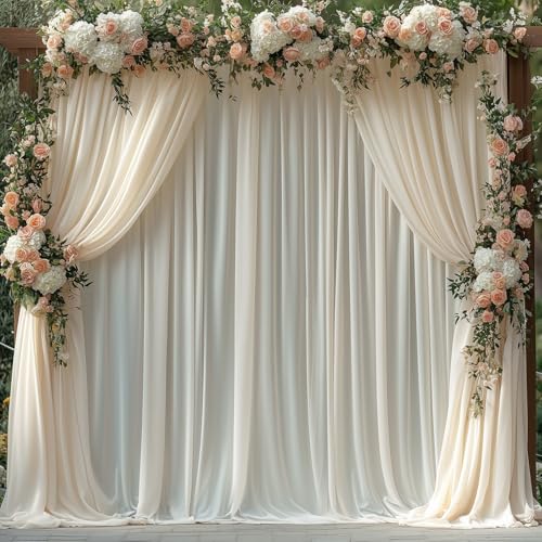 Cortinas de fondo Ivory para fotografía 20x10 ft, 4 paneles miniatura 2