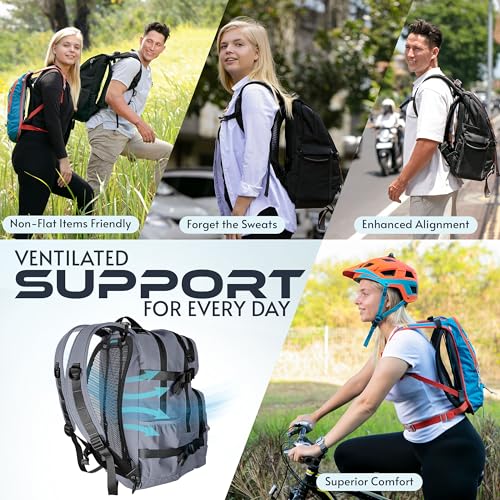 VentaPak Lightweight Ventilation Backpack Spacer - Frame for Hiking, Commuting & Biking Backpacks - Large Mesh Ventilation, Rucksack Frames for Improved Airflow Reduced Sweat