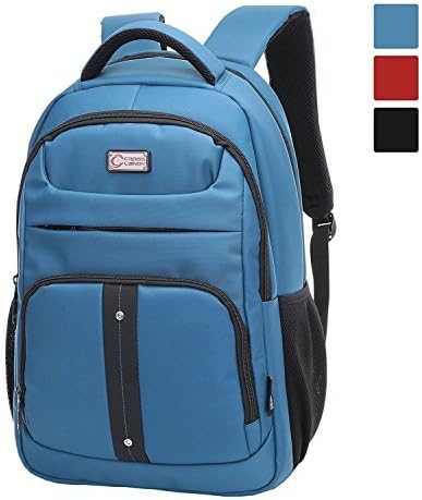 CrossLandy Canvas Gym Bag for Men Women Leather Overnight Bag Travel Carry on Duffel Sports Weekend Tote Bags (Blue7)