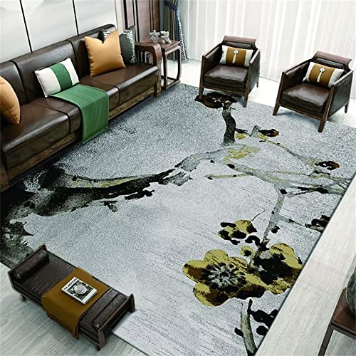 RUGMRZ Kinderteppich Spielmatte Rugs for Living Room feuchtigkeitsbeständiges graues rechteckiges...