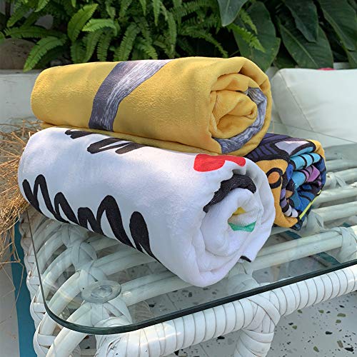 WLZP 【2022 NEW】 Microfiber Beach Towel, Absorbent Beach Blanket - 75 x 150CM, Compact, Sand Proof, Best Lightweight Towel for The Swimming, Sports, Travel, Beach - Gift Waterproof Case