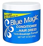 Blue Magic Conditioner Hairdress 12 Ounce Jar (354ml) (3 Pack)