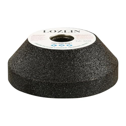 LOZLIN 3 Inch Silicon Carbide Grinding Wheel for Angle Grinder - 80mm Metal Polishing, Ceramic Tile/Glass Trimming, Granite Chamfering & Renovation, Heavy-Duty Abrasive Tool (100)