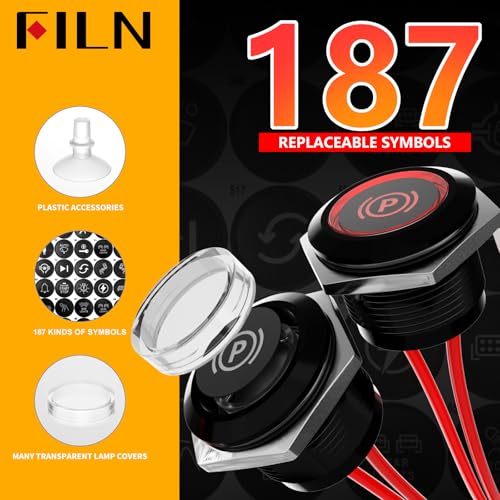 Lámparas LED Indicadoras 19mm 2 Piezas Luz Blanca miniatura 4