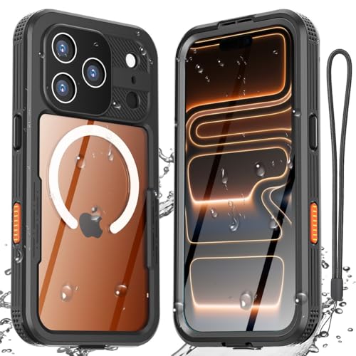 Coque iPhone 17 Pro magnétique noire étanche : finies les chutes et l'eau