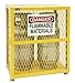 Durham Steel/Iron Vertical Cylinder Storage Cabinet, EGCVC2-50, 2 Cylinder Capacity, 20" Length x 30" Width x 33-1/2" Height, Yellow Powder Coat Finish