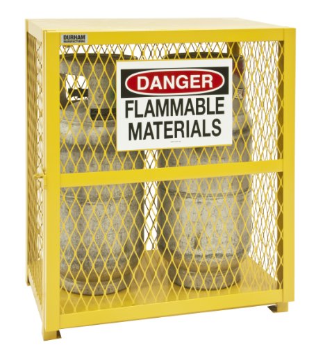 Durham Steel/Iron Vertical Cylinder Storage Cabinet, EGCVC2-50, 2 Cylinder Capacity, 20" Length x