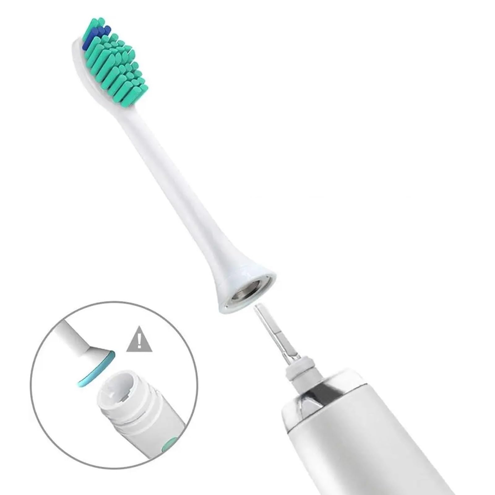 Testine di ricambio, compatibile con Philips, 1100 2100 4100 | 4300 5100 5300 6100, testina a scatto per spazzolino elettrico per adulti(32pcs)