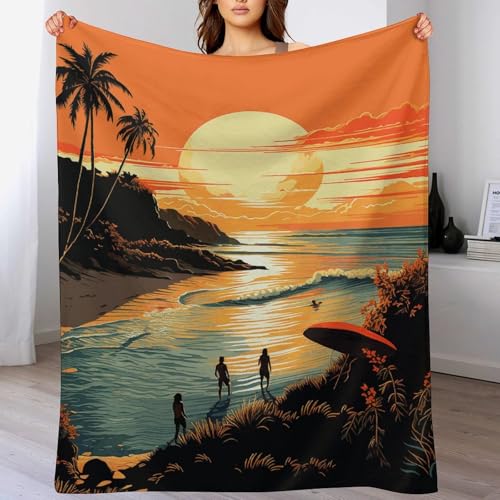 Couverture en flanelle douce Endless Summer plaid de canapé léger 100x125 cm - 5