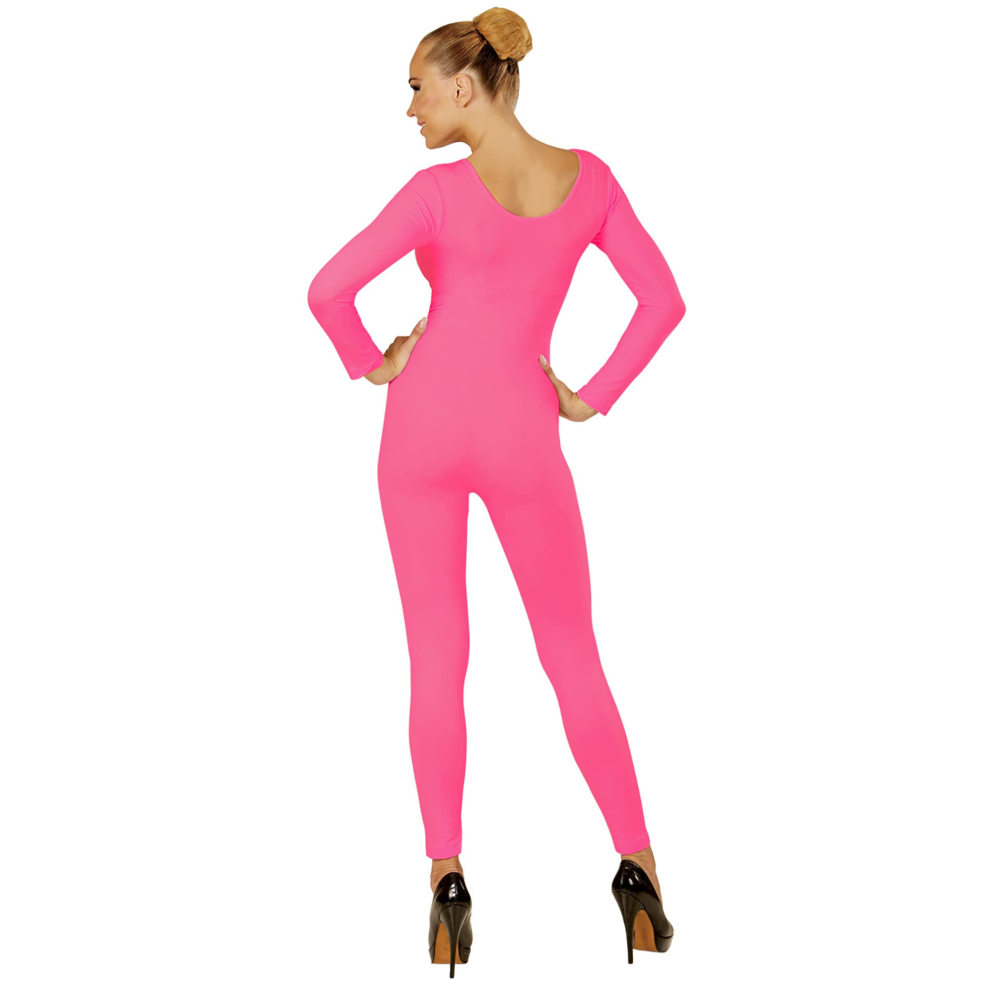 Widmann S-M Adult Ladies PINK BODYSUIT COSTUME for Gymnast Dancer Ballet Fancy Dress Sma - Image 2