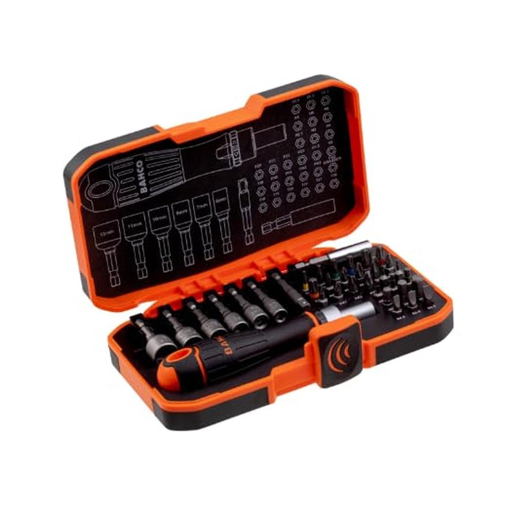 Bahco 59S36bcr 36 Piece Ratchet Screwdriver Handle And Bit Set