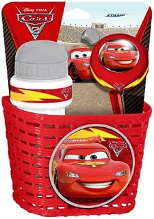 Stamp Disney Cars Basket, Drinking Bottle and Bell Set