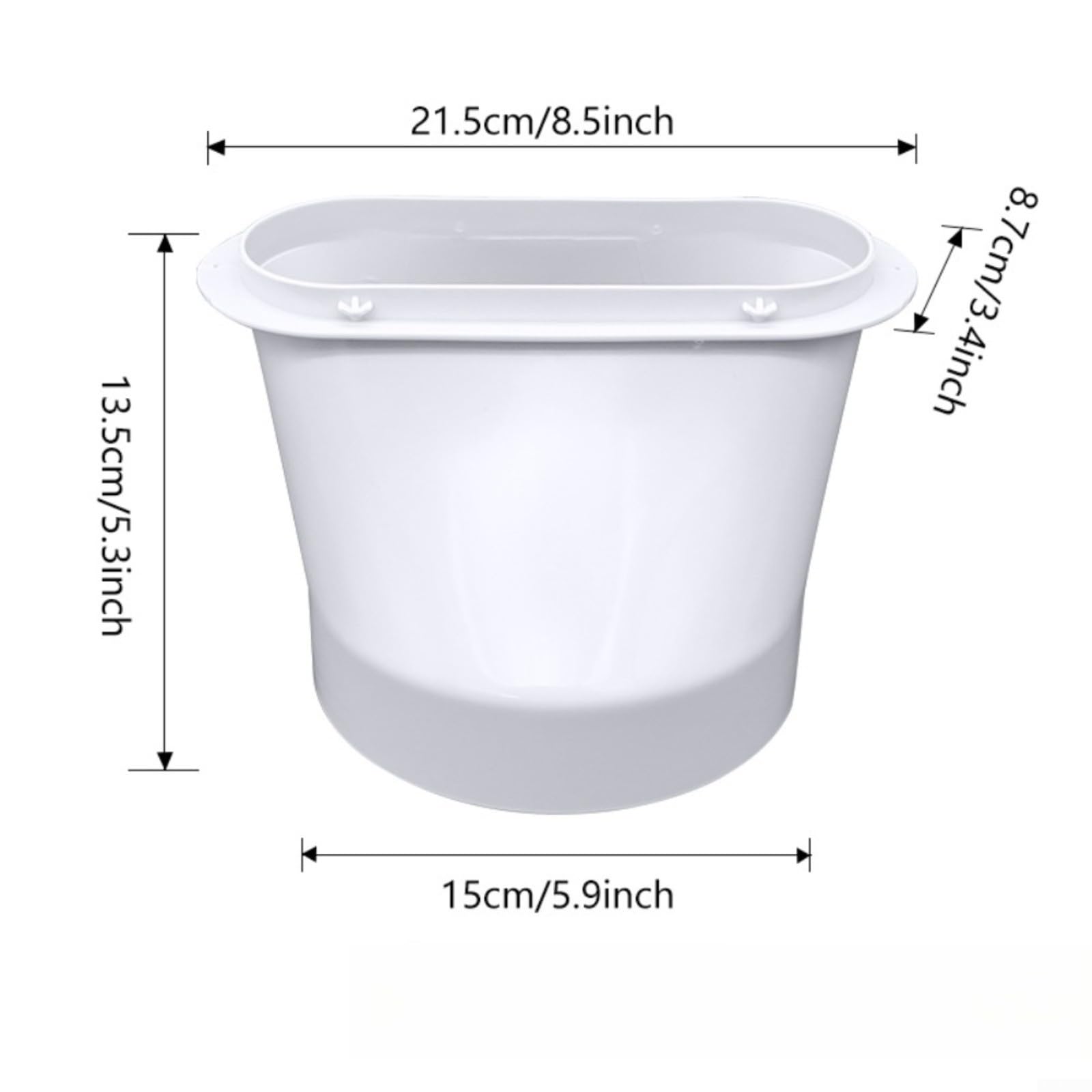 Klimaanlagen Abluftschlauch Set 15 cm Anschluss, ABS Abluftrohr mit Flachverbinder und Insektenschutz für mobile Klimageräte und Abluftkanäle(2m pipe)