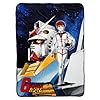 Bioworld Mobile Suit Gundam Blanket Mecha and Amuro Ray Anime Design Plush Throw 45" X 60"