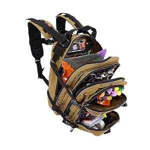 Lightning X Stocked EMS/EMT Trauma & Bleeding First Aid Responder Medical Backpack + Kit – TAN