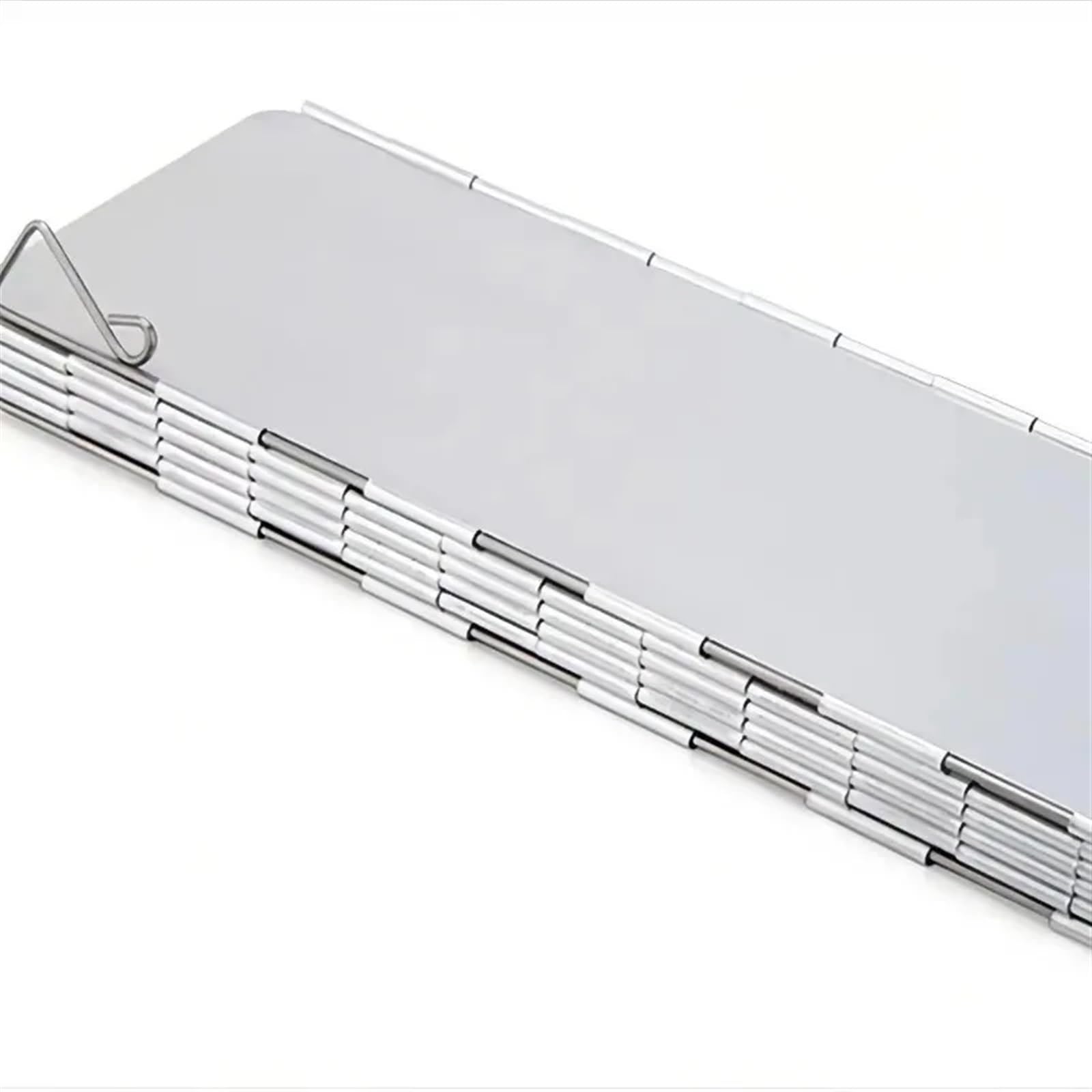 Parabrezza for fornello da campeggio in lega di alluminio | Argento 13,5x7,5x1,2 cm: campeggio escursionismo picnic barbecue zaino in spalla