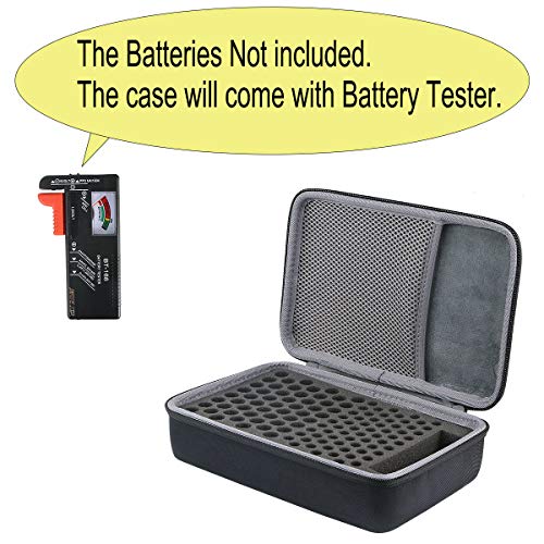 co2CREA Hard Travel batterij Organizer opbergdoos voor batterij tester BT-168D, draagtas batterij tas houdt 53… - Afbeelding 3