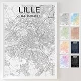 Mapdify Lille personalisiertes Stadtposter, dein 