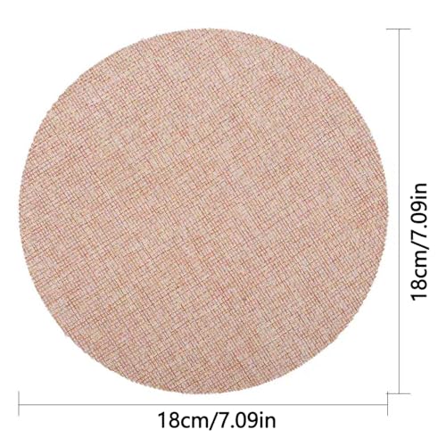 Image of HOMSFOU 2pcs 7 Inch Lampshade Diffuser: Fabric Lamp Shade Replacement Cover for Ceiling Fan & Spotlights - Cloth Lamp Shade Light Softener for Home Lighting (Light Brown)