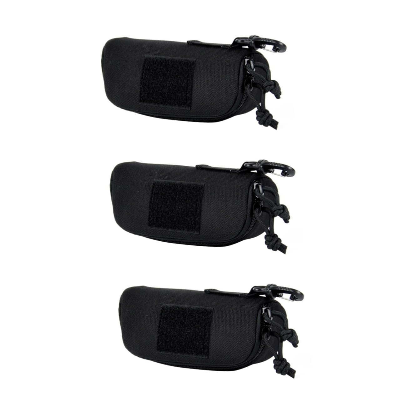 3piezas Estuche De Gafas Portátil De Para Almacenamiento De Gafas De Sol Vista Para Ciclismo y Uso Diario Negro