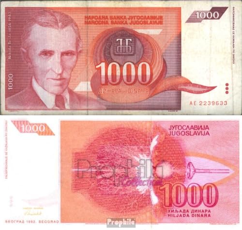 Prophila Collection Jugoslawien 1.000 Dinara Banknote 1992