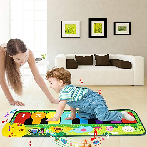 m zimoon Piano Mat voor Kinderen, Muziekmat Dansmatten Touch Animal Musical Tapijt Mat voor Leeftijd 3-12 Jongens… - Image 3