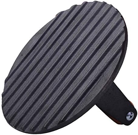 Radicaln Burger Press Round 7 Inches Diameter Heavy Cast Iron Bacon Press with Wooden Handle for Kitchen & Commercial Grade - Pre Seasoned Sandwich & Grill Press - Quesadillas, Hamburgers & Steaks
