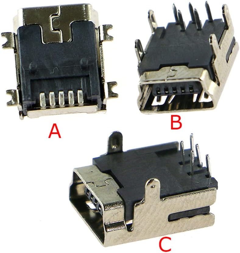 5pcs Replacement USB Charging Port Socket Power Charger Jack for Playstation3 PS3 Controller Repair Parts (A)