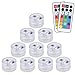 10 Pezzi Luci per Piscina, ALED LIGHT Mini RGB LED Lampadine Luce Subacquea, Immersione Subacquea Candele Subacquea Light con 2 Telecomando per Stagno, Vaso, Vasca da Bagno, Acquario, Decorazione