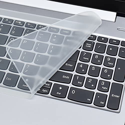 Anjo Laptop Keyboard Protector/Keyguard/Dustcover 15.6 inch with Silicone, Transparent, Ultra Thin & Easy Installation Qualities for All Laptop Keyboards to Prevent Water/Food/dust/Scratch damaging.