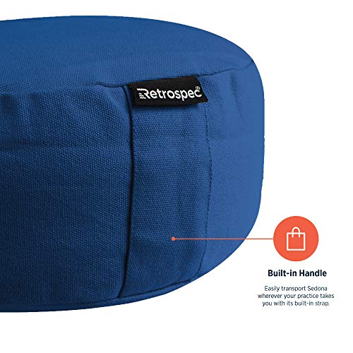Image of Retrospec Sedona Meditation Cushion, Buckwheat Pillow, Meditation Pillow