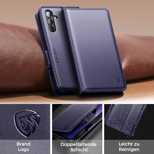 Étui à rabat Samsung S24 avec support vidéo et cartes