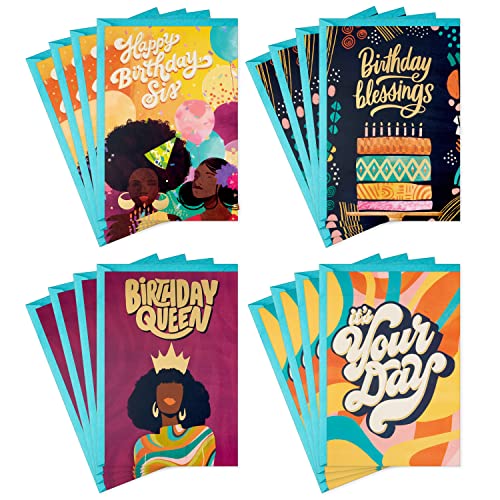 Cartes d'anniversaire Hallmark assortiment pratique de 16 cartes pour ne jamais oublier une fête