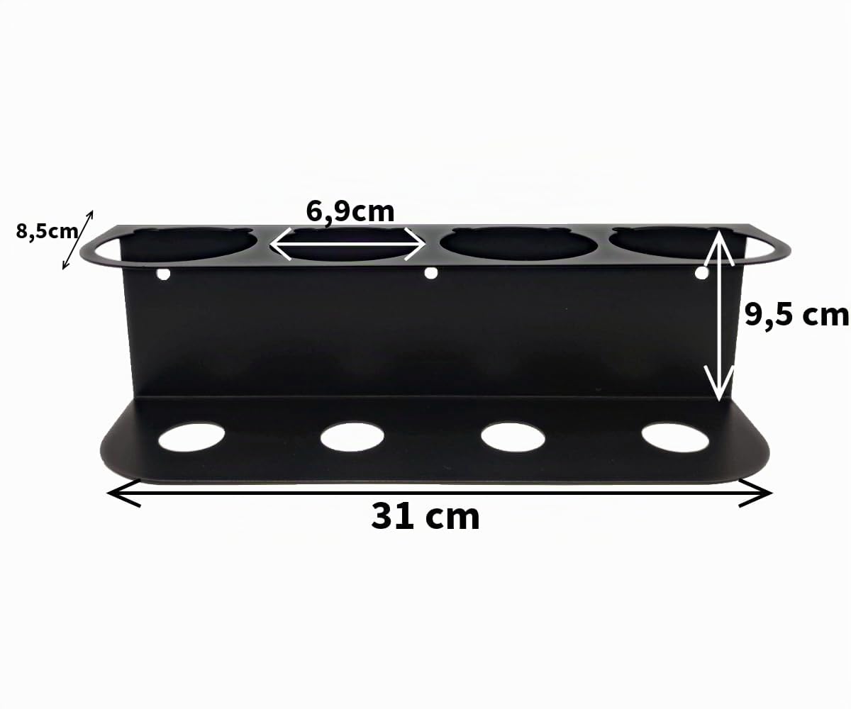 Support pour flacons pulvérisateurs - Support d'atelier pour bombes aérosols - Support de rangement pour bombes aérosols - 1 pièce