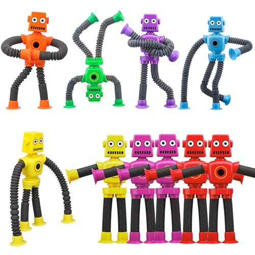 10 PCS Roboter Saug Fidget Spielzeug für Kind...