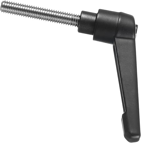 Miniatura 51 de uxcell 2 piezas de manija de palanca de sujeción ajustable M8 x 0.787 in óxido negro métrico acero al carbono macho roscado perillas de mano