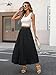 ELLEVEN Womens Bubble Maxi Long Skirt with Pockets Flowy Puffy Hem Elastic Waist Casual Lightweight Balloon Skirt Y2k Elegant Ruffle A-Line Classic Skirt Spring Summer 2026 Black Large