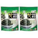 Surasang Korean Seasoned Seaweed Flakes 60g (Pack of 2) - Crispy, Flavourful Snack & Topping - Perfect for Rice, Salads, and Soups
