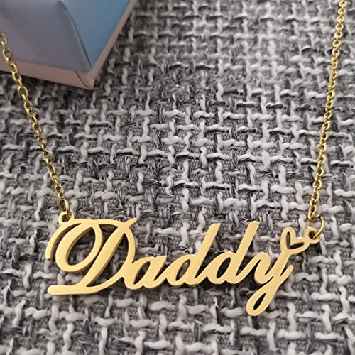 Custom Pendant Name Necklace Customized Personalized Plated Name Necklace for Mother Daughter Christmas New Year Birthday Valentine's Day3