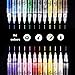 Produktbild Aliyer Acrylstifte Marker Stifte,24 Colors Permanent Marker Multi Farben 0.7mm Strichstärke, ungiftig, zum Bemalen von Steinen, Keramik, Glas, Leinwand, Tassen, Holz und Ostereiern. (24 Color)