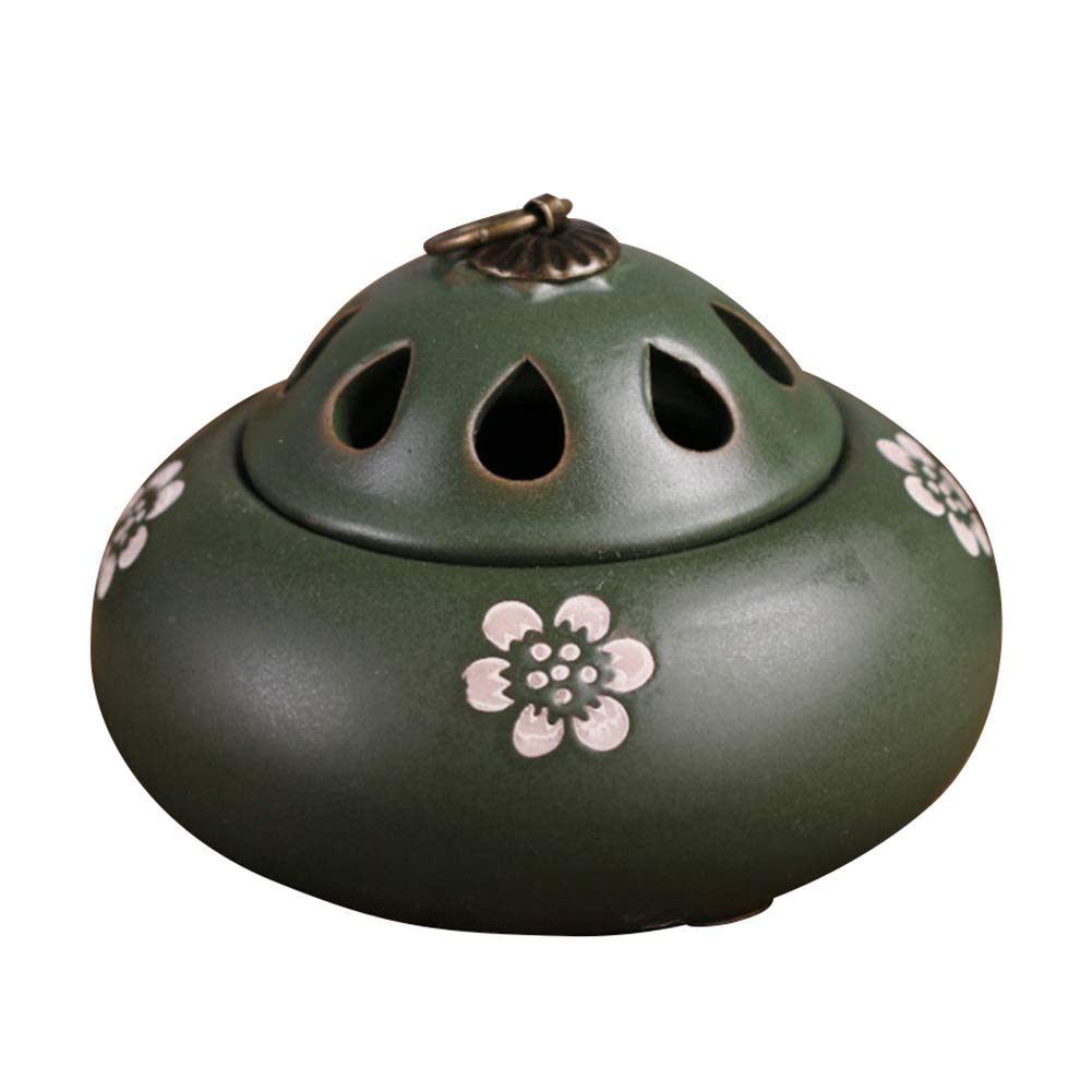 Bruciatore di incenso in Ceramica- Stufa Antica per aromaterapia Cerimonia del tè Utensili di incenso Ornamenti Zen, Diffusore di aromi Adatto a Soggiorno Spazio di Meditazione Eccetera