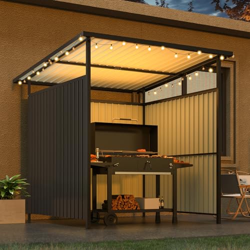 AECOJOY 6' x 6' Outdoor Hardtop Grill Gazebo, Small Pergolas...