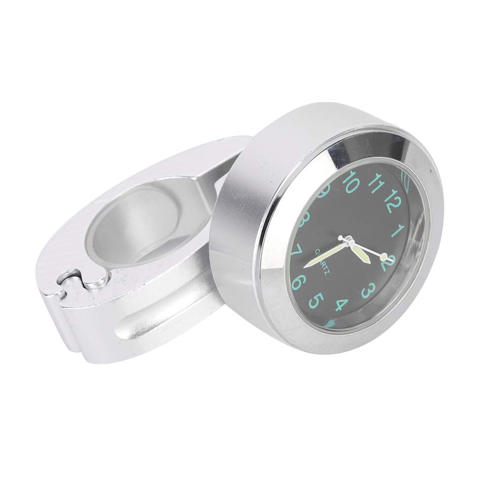 Akozon Motocyklowy zegarek na kierownicę Zegar 22 mm / 0,87 cala 25 mm / 1,0 cala Wodoodporny, odporny na wstrząsy