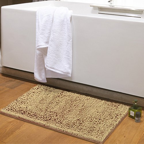 MAYSHINE 50x80 cm Beige Tappetino da Bagno Tappeto...