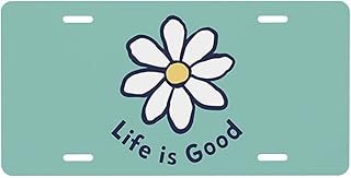 Reuyxeu Life is Good License Plate-Decorative Car Front Plate,Vanity Tag,Metal Auto Plate,Aluminum Novelty Tag Home Plate,Universal Men/Women/Boy/Girls 12x6 Inch (4 Holes) Style-3 One Size