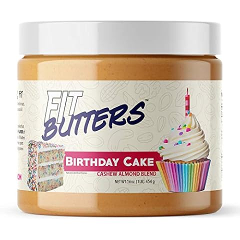 Fit Butters Birthday Cake Almond Butter, 454 g Cover