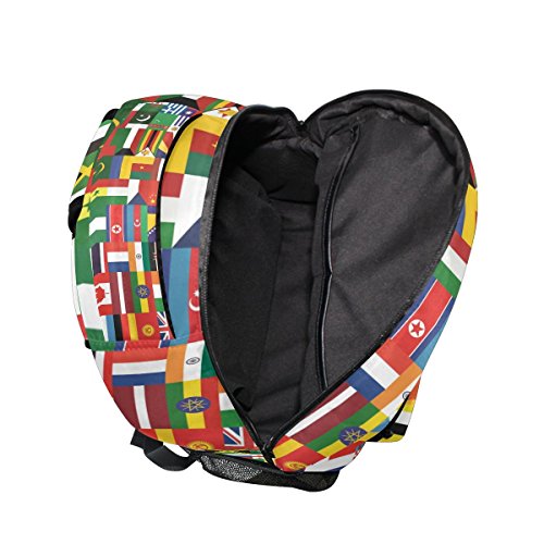 Flag School Backpacks Multi Colorful Student Backpack For1Th 2Th 3Th Grade Boys Girls Kids Bookbag Travel Bag #TOP5