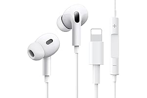 Wired Earphones for iPhone 12, Lightning Connector, MFi Certified