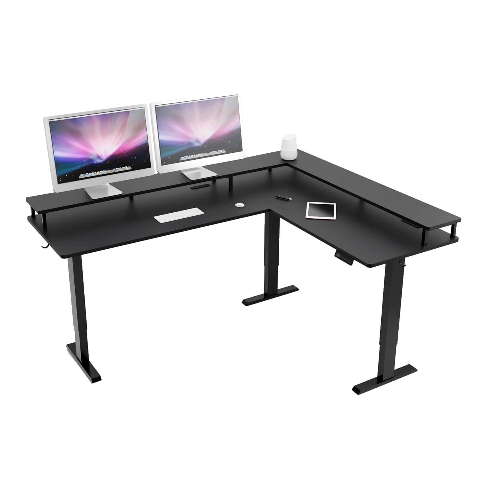 L字型昇降デスク 電動 幅150*120 ゲーミングデスクl字 パソコンデスク Amazon | L字型昇降デスク 電動 昇降式デスク 幅150*120 昇降式